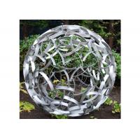 China Modern Outdoor Metal Sphere Stainless Steel Garden Ball Sculpture on sale