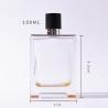 China botella creativa del cristal de botellas de perfume 100ml con la botella portátil de los cosméticos del casquillo del zamzk del cuadrado de la botella wholesale