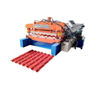 China Half Round Roof Tile Making Machine , Full Automatic Glazed Tile Forming Machine supplier