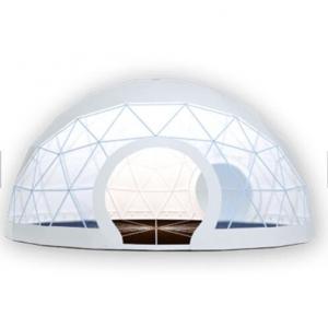China Tente protégeant du vent imperméable adaptée aux besoins du client de dôme géodésique de bien mobilier avec la tente de camping de dôme de cadre en wholesale
