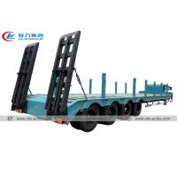 China 4 Axle 50 Tons 60 Tons Lowbed Semi Trailer For Lumber Transport on sale