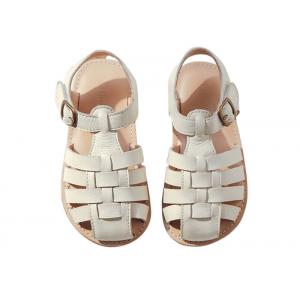 China White Little Girls Princess Dress Shoes Wearproof Leather Sandals Shoes supplier
