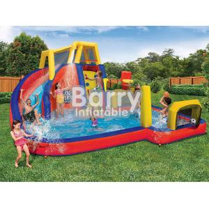 Mobile Attraction Inflatable Water Park Equipment , Splash Water Park For Little Kids