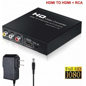 China 1080P PAL NTSC HDMI To RCA / HDMI 1.3 3RCA CVBS Audio Video Converter supplier