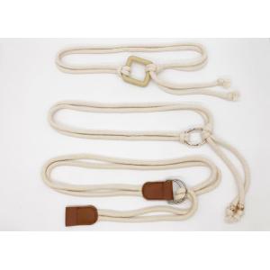 1.5CM Beige Color Stretch Webbing Belt , Ladies Webbing Belt 65 - 80cm Length