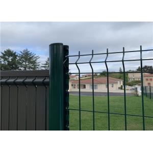 3D Curved PVC Coated Steel Wire Mesh Protecting Fence Panels For High Security