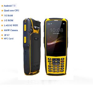 China S5 modèlent le lecteur tenu dans la main de code barres du scanner de code d'IP67 Android 7,0 industriels PDA Qr 1D 2D pour l'entrepôt de logistique supplier
