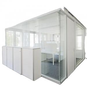 China Modular Polished Glass Partition Wall Interior Glass Walls Residential 12mm supplier