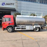 China FAW Fuel Tank Truck Oil Tanker 4X2 5M3  6 Wheel Weatherproof With Steel Framed Structure on sale