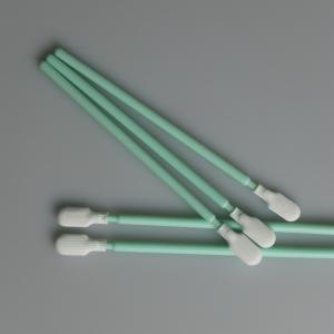 China Cleanroom Disposable 102mm Length Industrial Double Layer Polyester Cleaning Swab Sticks supplier