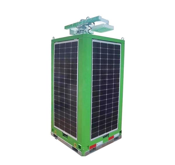 Torre de luz solar móvil Cámara de vigilancia de seguridad solar Torre de luz 