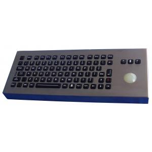 Arabic desktop ruggedized keyboard with transparent trackball , industrial computer keyboard
