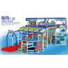 Indoor soft playground in snowy design for kids with snow theme