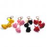 China 16cm Leather Flower Keychain wholesale