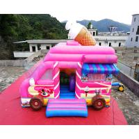 China Ice Cream Truck Commercial Bounce House 0.55mm PVC Inflatable Bouncer on sale