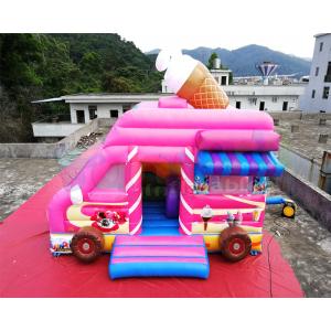Ice Cream Truck Commercial Bounce House 0.55mm PVC Inflatable Bouncer