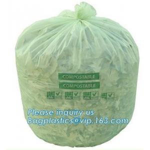 China Eco Friendly Disposable Biodegradable and Compostable Kitchen Waste Trash Collection Biodegradable Trash Bags Compostabl supplier