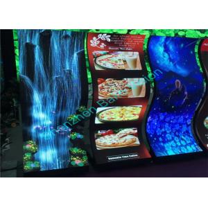 Full Color OEM ODM Super Light Weight Foldable Flexible LED Display Creative Video Wall Screen with Soft Rubber Module