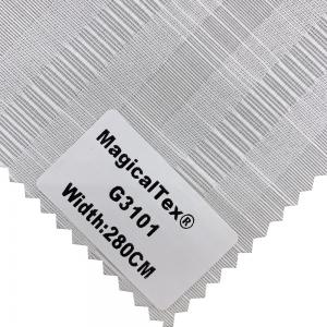 China 220gsm Semi Blockout White Polyester Roller Fabric Blackout Rate 50% supplier
