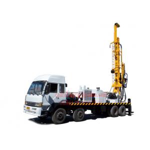 China Truck Mounted Top Head Water Well Drilling Rig 8 X 4 Heavy Duty By Mud / Air Compressor Drilling supplier