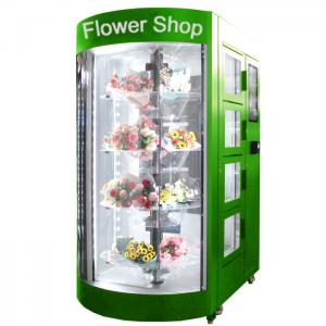 China Selling Small And Big Size Flower Vending Machine Bunch Of Bouquets Convenient For Floral Shop supplier