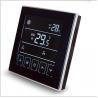 China Black Touch Screen Digital Room Thermostat IP20 NTC Sensor 86*86*14mm Size wholesale