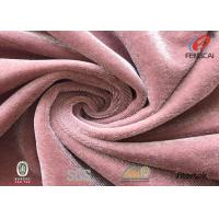 China Bright Shiny Korea Plush Velvet Fabric , 4 Way Stretch Soft Velboa Fabric on sale