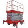 China Four Wheel 11 Meters Industrial Mobile Scissor Lift Platform 300Kg Loading wholesale