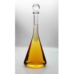 China Star Trek Enterprise Replica OEM RISAN Glass Spirit Bottle 0.75L Oval Shape Long Neck supplier