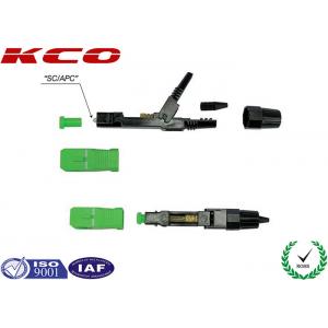 Green Optics Fiber Fast Connector Single Mode SC / APC Type Easy Assembling