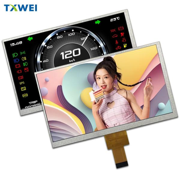 7インチ 450cd/m2 自動車機器ディスプレイ パネル 1024*600 MIPI インターフェイス 40ピンLCDディスプレイ