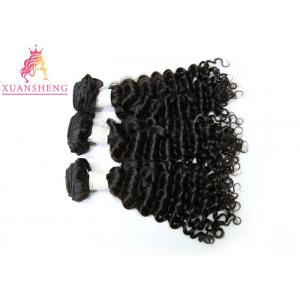 China Grade 9A Deep Wave Brazilian Human Hair Extensions No Shedding And No Tangle supplier
