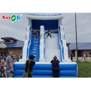 China Inflatable Kids Slide For Pool Blue And White Pool Inflatable Bouncer Slide / Children Inflatable Water Park supplier