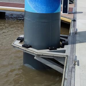 Floating Dock Pile Guide Pile Guide Pile Cap For Yacht Marina Floating Dock Floating Dock Pile Holder Peg Holder