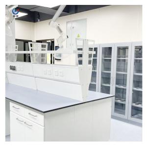 China Adjustable Height Lab Bench Table , Anti Alkali Hospital Laboratory Furniture supplier
