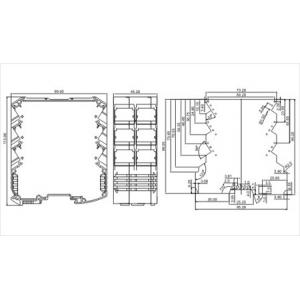 Rectangular Shape Wall Mounted PLC Housing with High Protection Level IP65