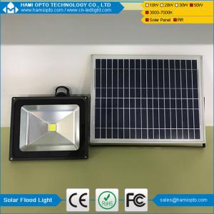 China 50W Rechargeable Led Flood Light With Pir,Security Solar Powered Light supplier