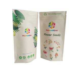 China Compostable Food Kraft Paper Bag Custom Printing 100% Biodegradable Fruit Packaging Bags supplier
