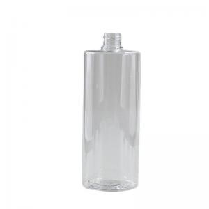 OEM/ODM 1000ml PETG Flat Shoulder Round Shampoo Body Wash Bottle with Press Pump