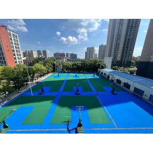 SPU Basketball Court Sports Floor Coating Silicon PU 8mm Thick