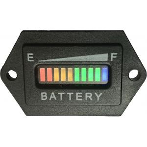 China Hexagon battery gauge 10 Bar LED Digital Battery Discharge Indicator meter for electric fork lift LSV 12V up to 100V supplier