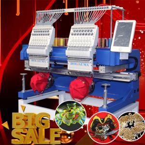HO1502H 2 head 15 needles embroidery machine for sale as good as toyota embroidery machine for cap t-shirt flat 3d