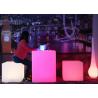 Outdoor Colors Changing LED Cube Light Chair Rechargeable For Hotel / Pub / KTV