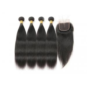 8A Grade Virgin Human Hair Extensions , Machine Weft 40" Virgin Mongolian Straight Hair