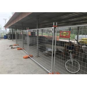 China Q235 Steel Materials 10x10 Chain Link Fence Panels / Temporary Metal Fencing wholesale