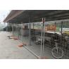 China Q235 Steel Materials 10x10 Chain Link Fence Panels / Temporary Metal Fencing wholesale