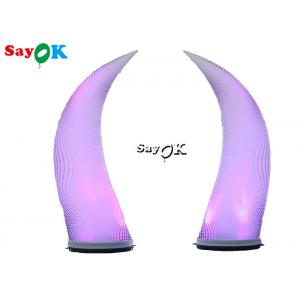 China 2.5m Multicolor Inflatable Lighting Decoration LED Ivory For Wedding Event Decoration supplier