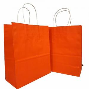 China OEM Kraft Paper Shopping Bag For Packaging Clothing Snacks Commodities supplier