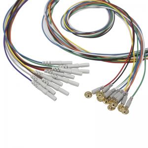 China EEG Electrodes Din 1.5 Plated With Gold Din 1.5 EEG Leadwires Electrodes supplier