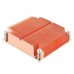 China Bronze Copper Extruded Heat Sink Aluminum Profiles For PC CPU Cooler Fan supplier
